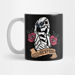 Rose and skull Mug